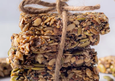The perfect healthy snack. Millet & Chia Protein Bar by Bites of Bliss available at The Roots | Natural and Organic Food Store, Adichini, South Delhi, New Delhi, India